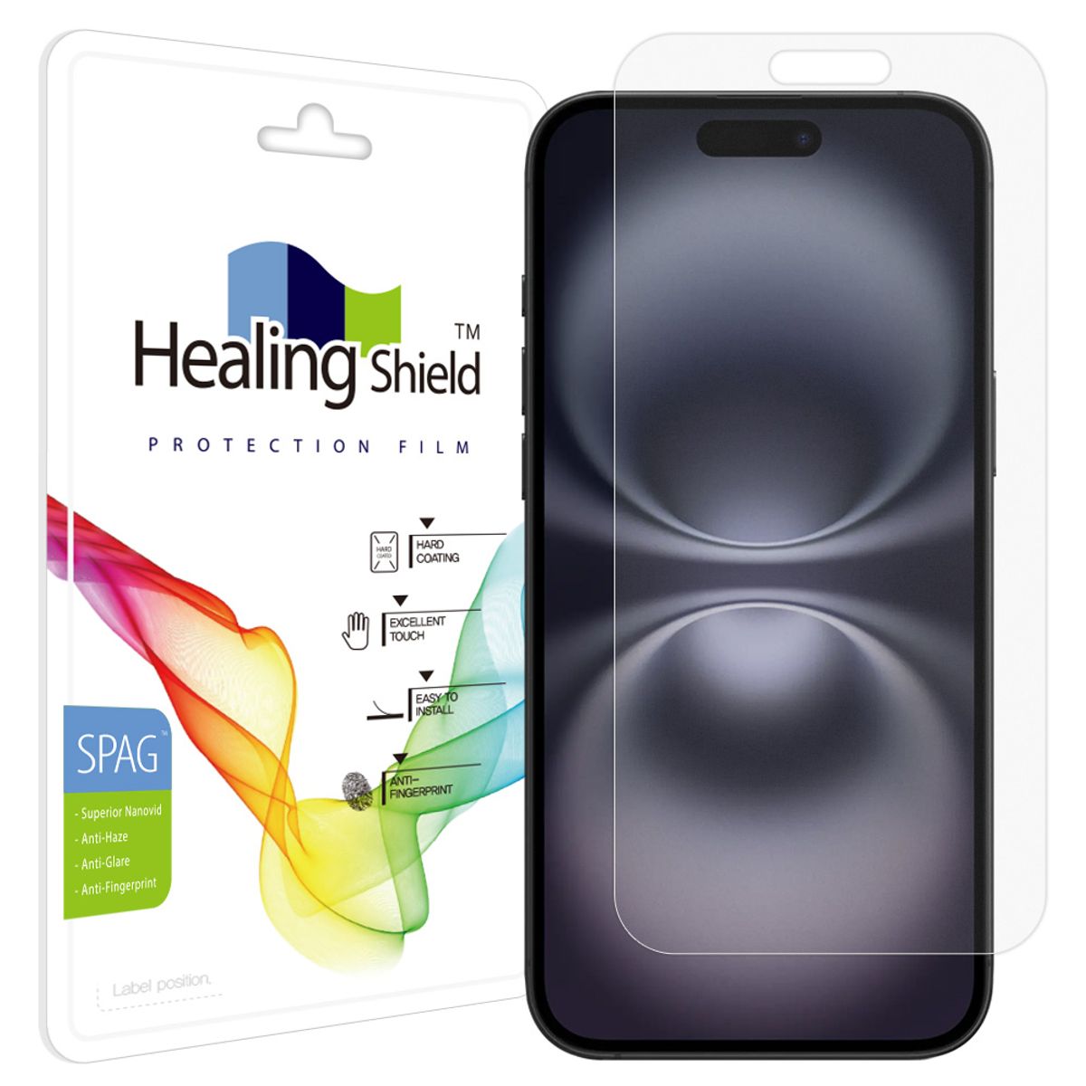 힐링쉴드(HEALINGSHIELD) 아이폰16 플러스 슈페리어 저반사 액정보호필름 1매