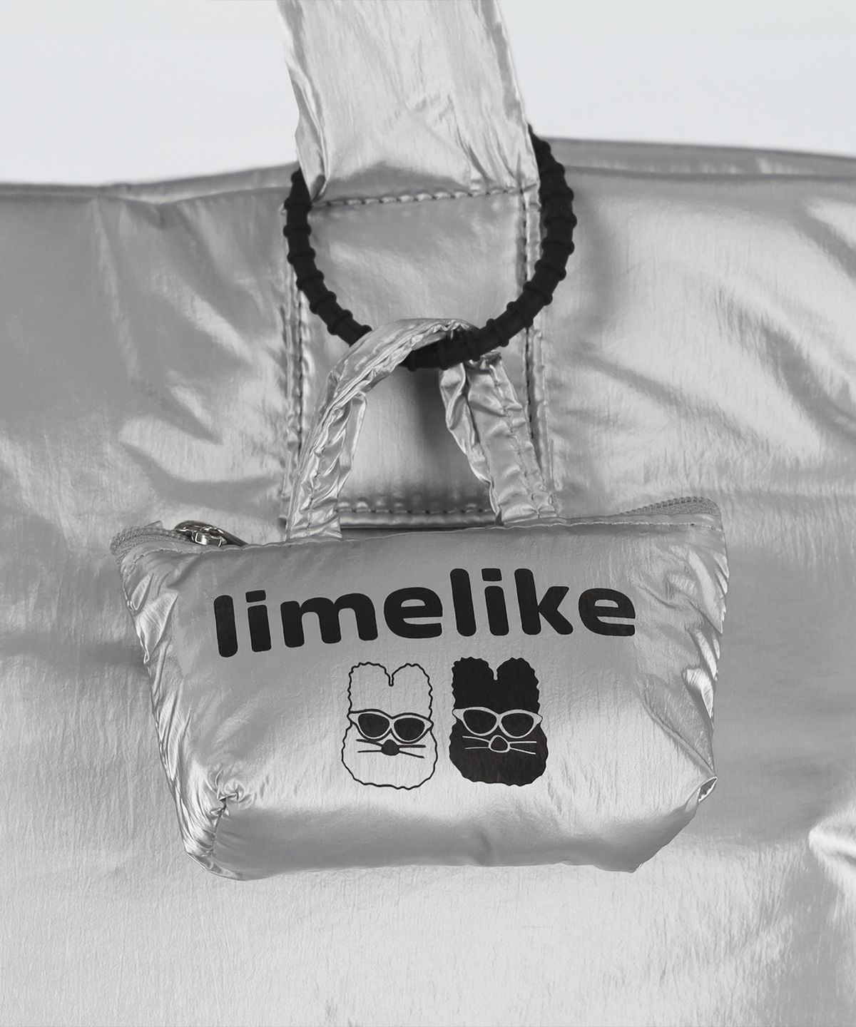 라임라이크(LIMELIKE) 베시 패딩백_Silver