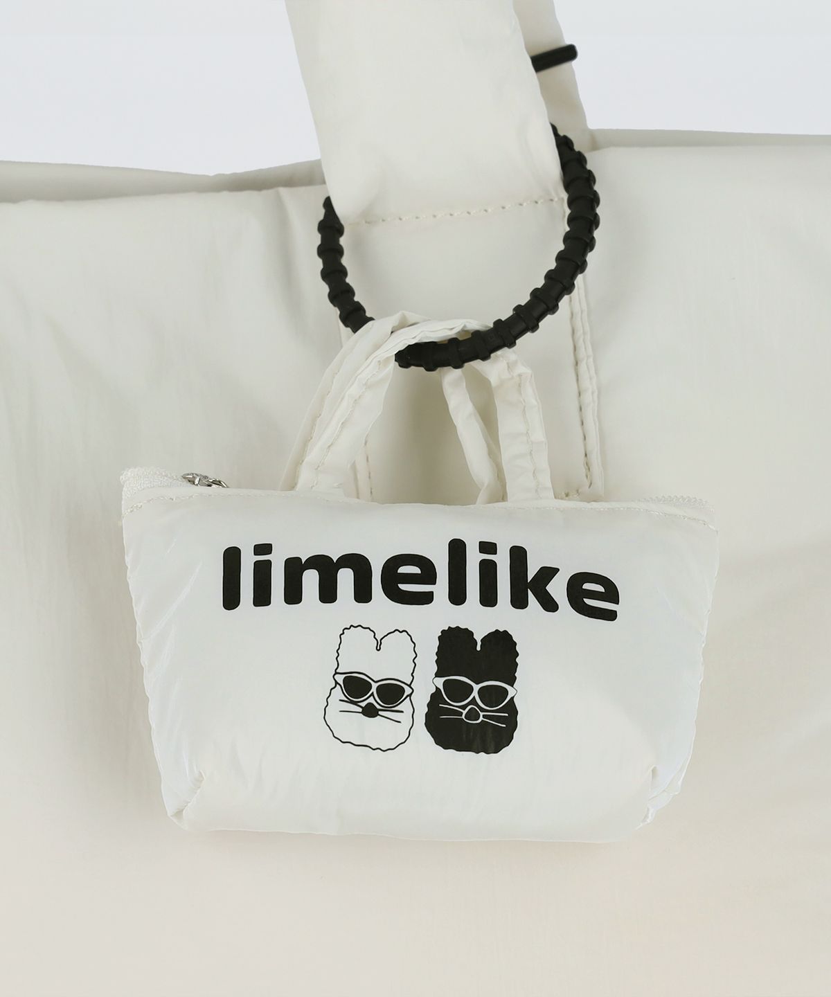 라임라이크(LIMELIKE) 베시 패딩백_Cream