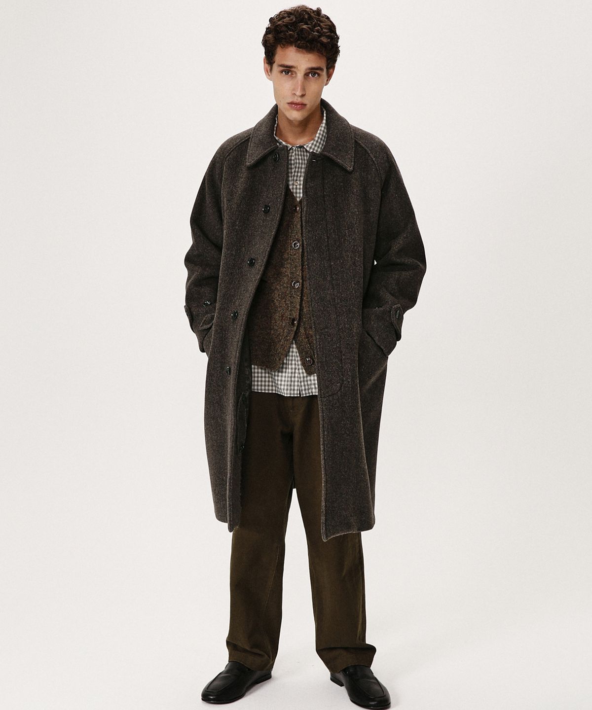 셔터(SHIRTER) FINE MASTER BALMACAAN COAT (HBT BROWN)