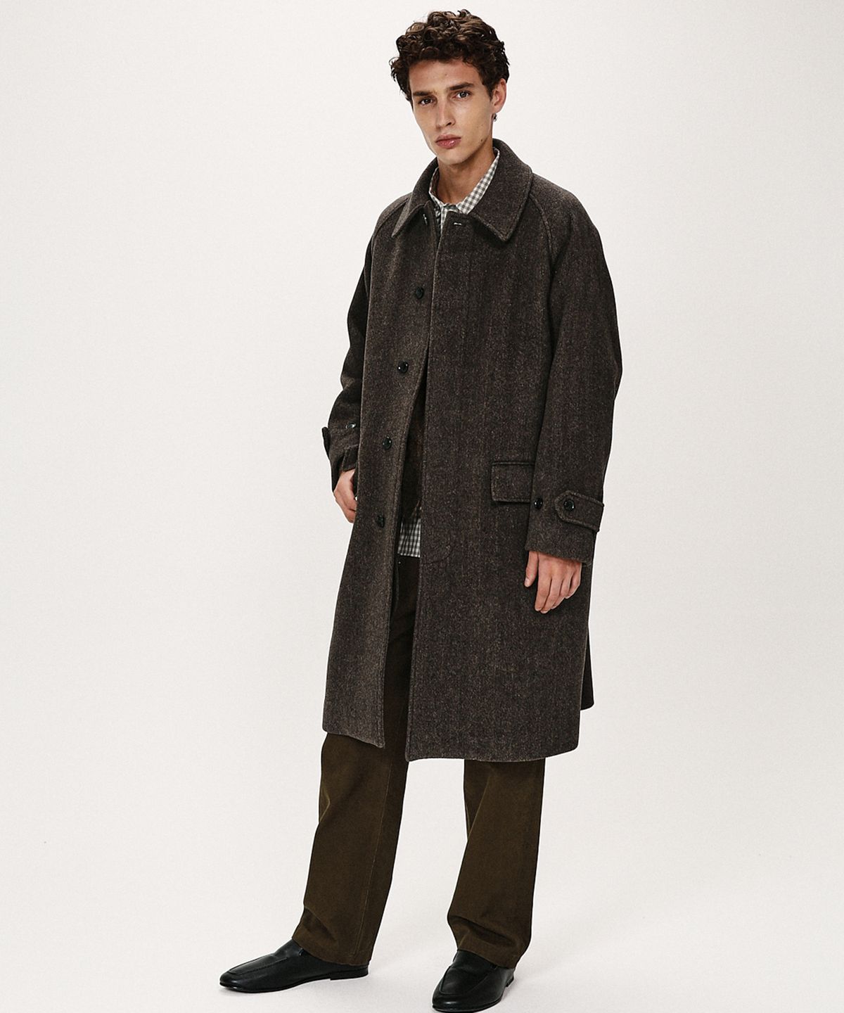 셔터(SHIRTER) FINE MASTER BALMACAAN COAT (HBT BROWN)