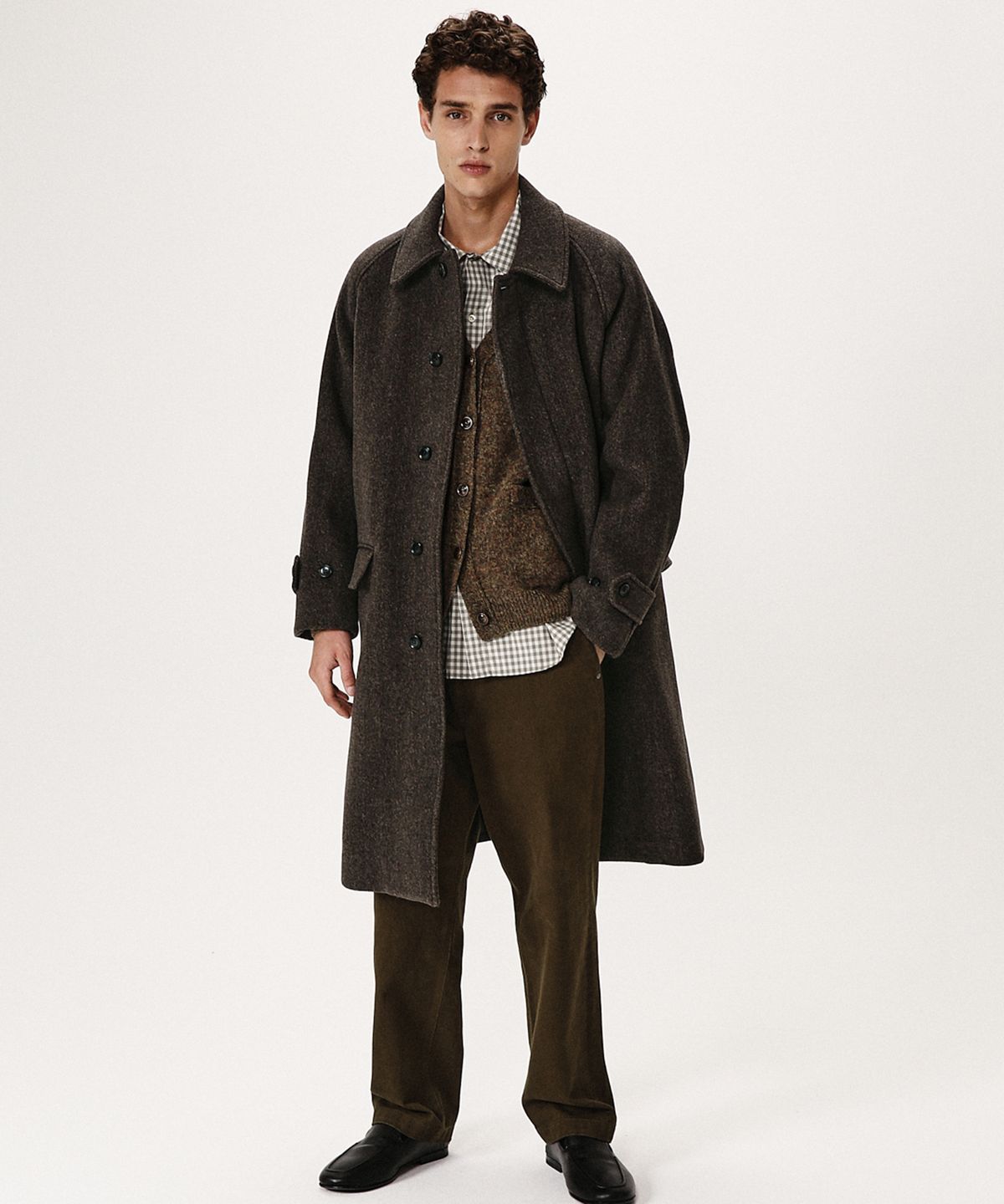 셔터(SHIRTER) FINE MASTER BALMACAAN COAT (HBT BROWN)
