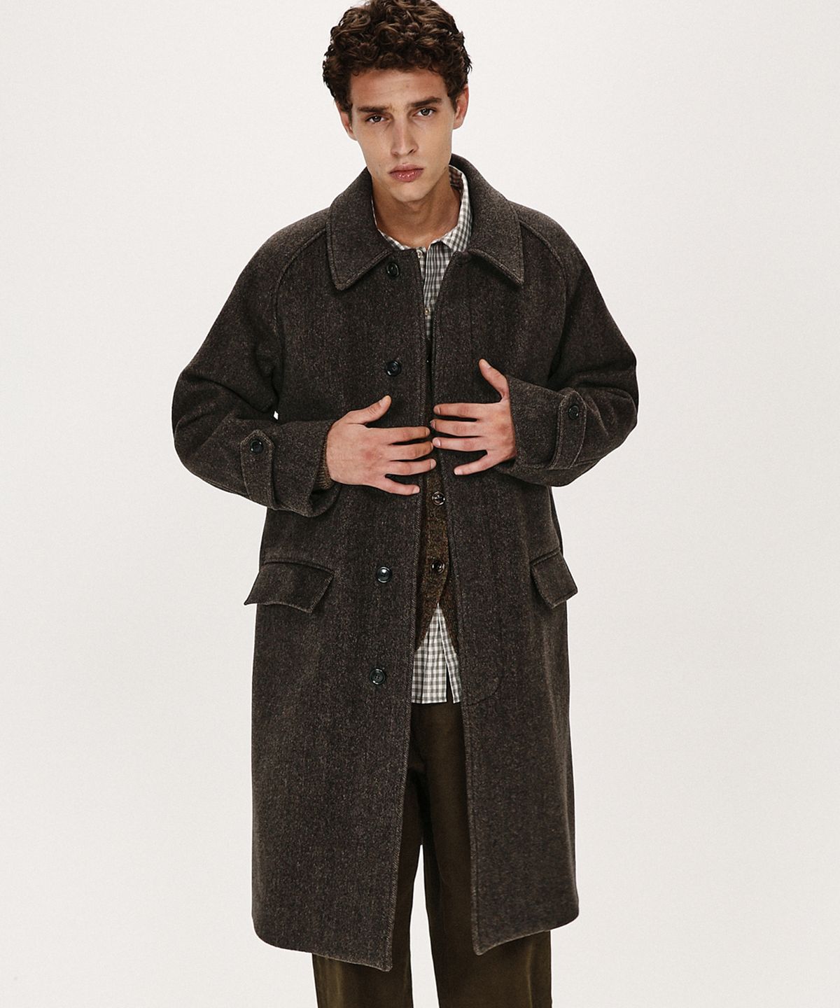 셔터(SHIRTER) FINE MASTER BALMACAAN COAT (HBT BROWN)