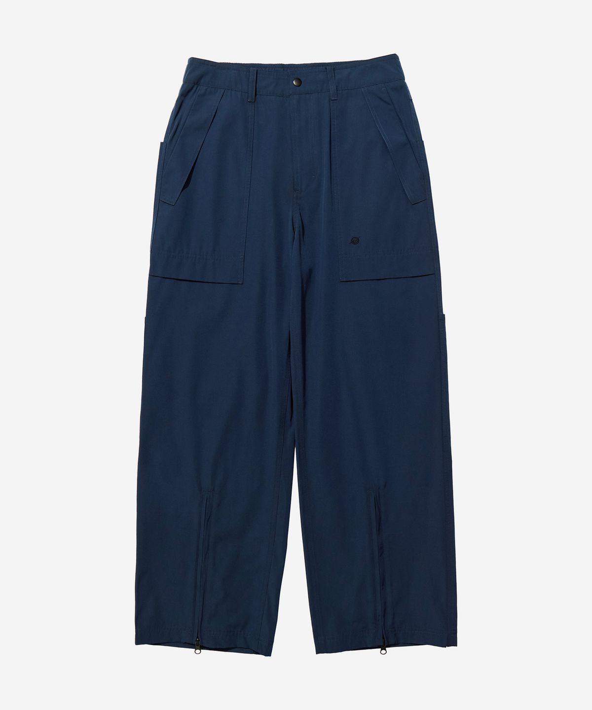 칼라파타르(KALAPATTHAR) Poly Cotton RIB Track Zip Pants - NAVY