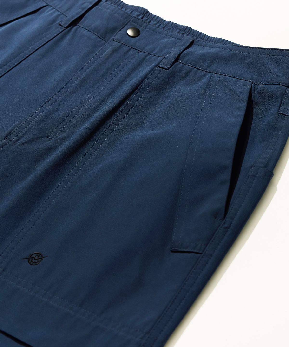칼라파타르(KALAPATTHAR) Poly Cotton RIB Track Zip Pants - NAVY