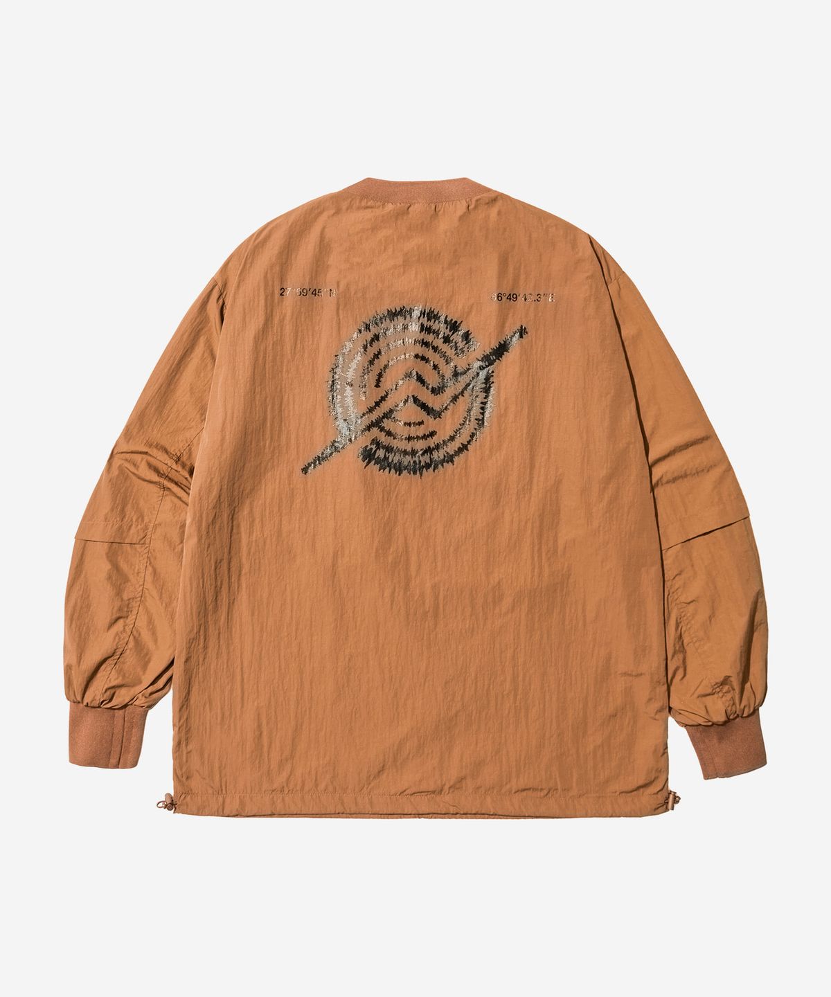 칼라파타르(KALAPATTHAR) Nylon Zip Pocket Round Shirt - CAMEL