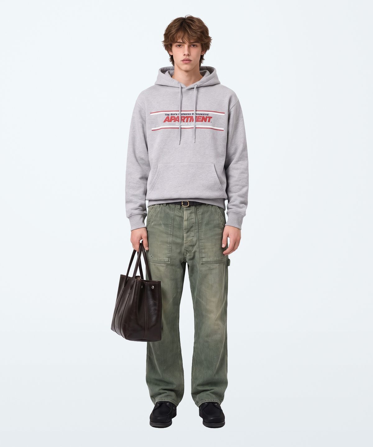 아파트먼트(APARTMENT) STEADY HOODIE - GRAY