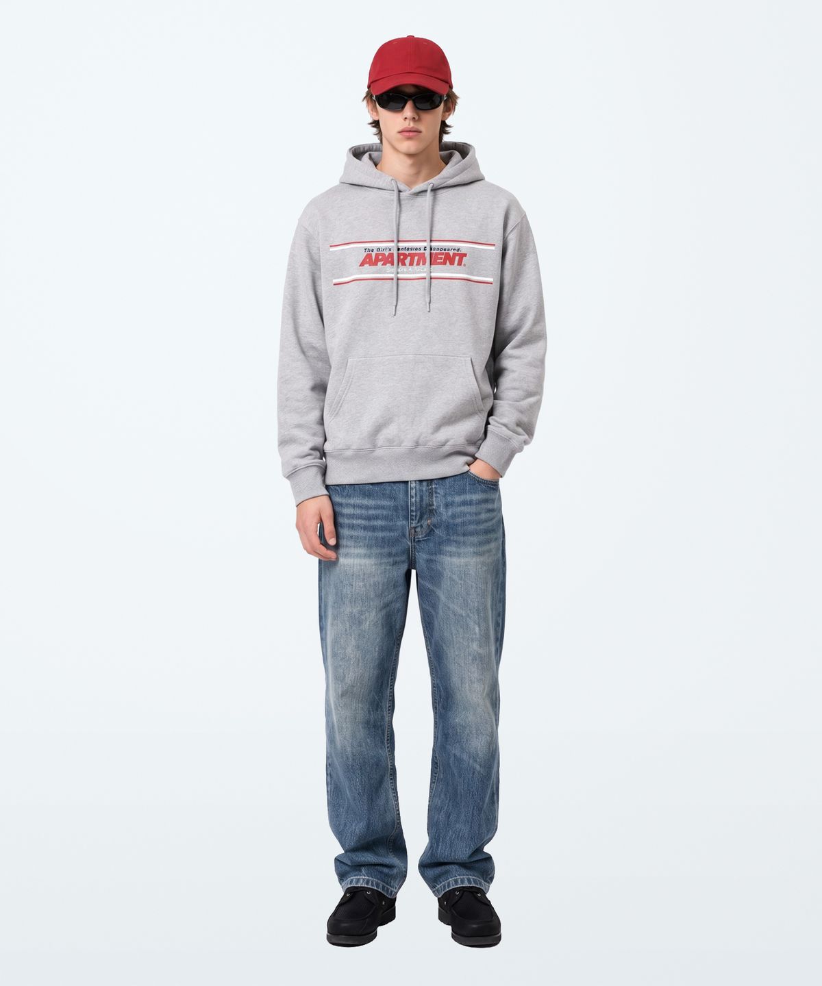 아파트먼트(APARTMENT) STEADY HOODIE - GRAY