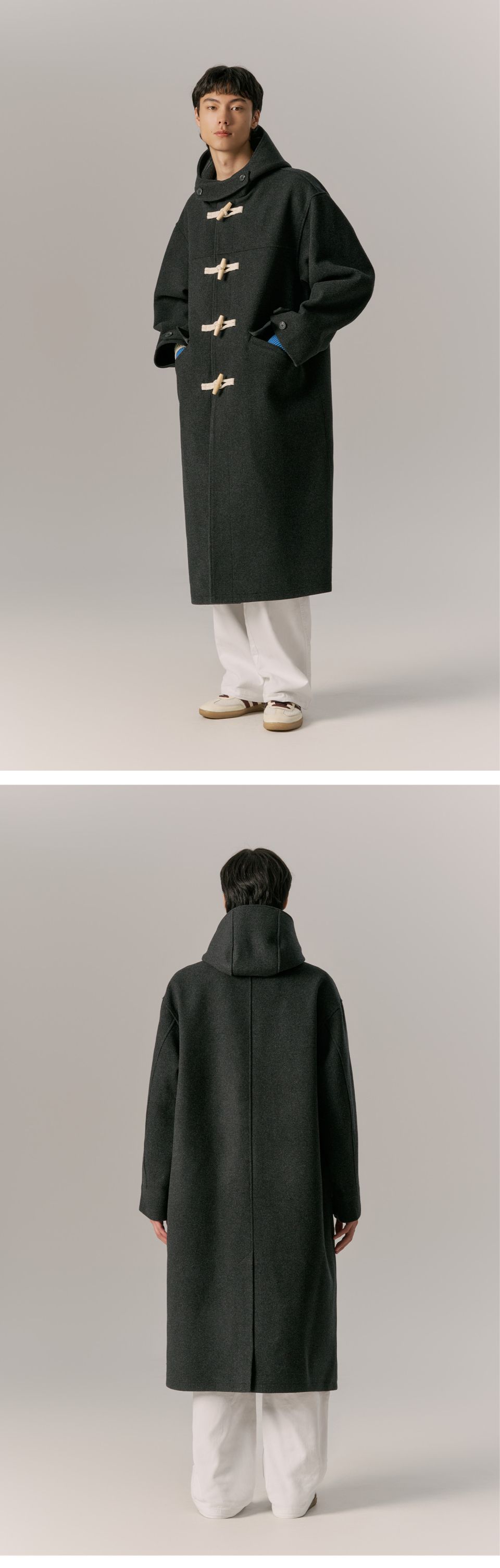 MUSINSA公式 | URBANDTYPE Heated Wool Melton Duffle Coat (Wool 61)_