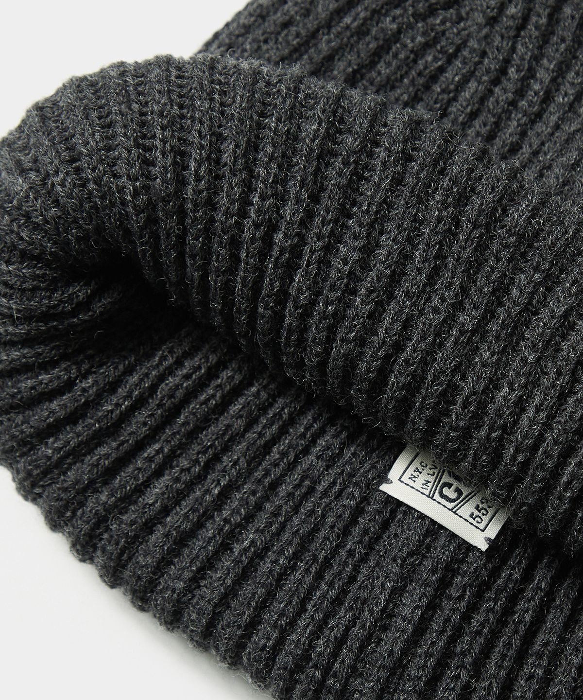 컬럼비아 유니버시티(COLUMBIA UNIVERSITY) SL-LABEL RELAX FIT KNIT BEANIE 차콜