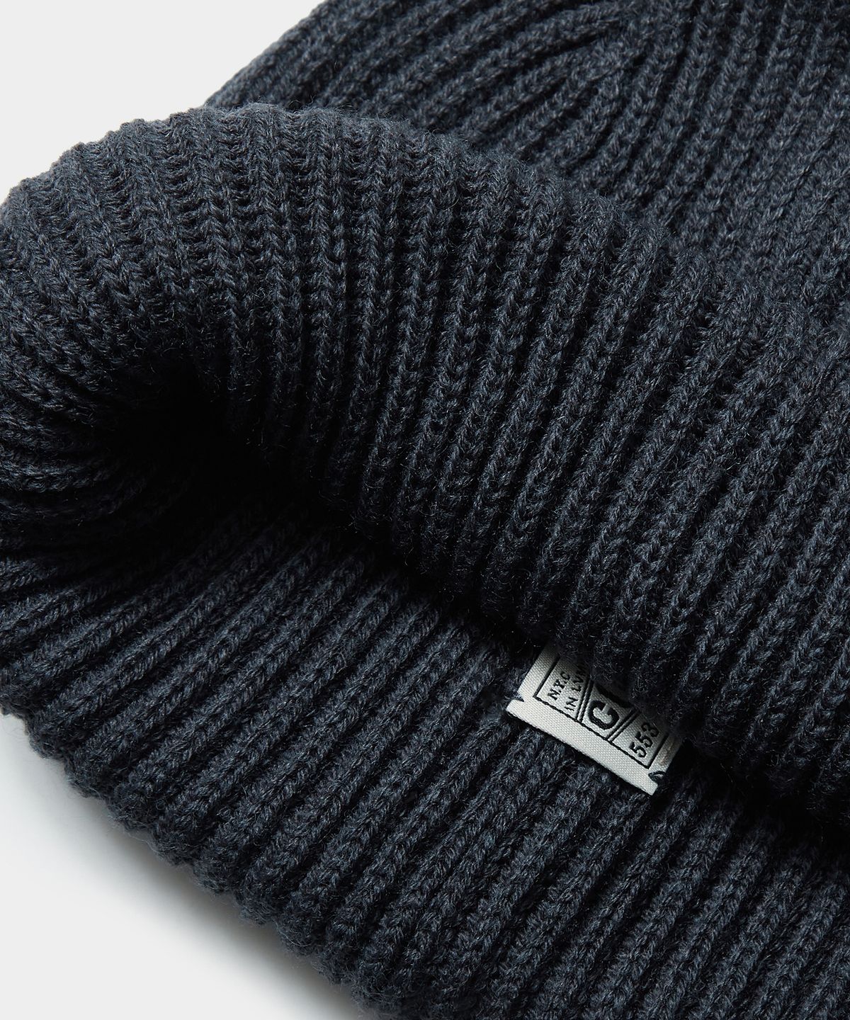 컬럼비아 유니버시티(COLUMBIA UNIVERSITY) SL-LABEL RELAX FIT KNIT BEANIE 크라운네이비