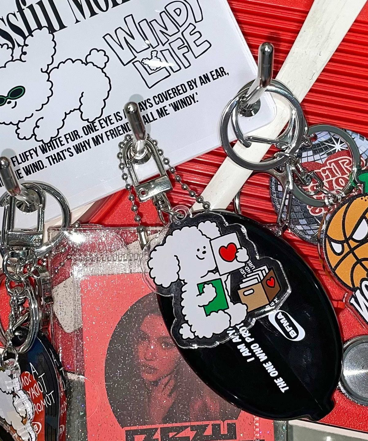 벌룬프렌즈(BALLOON FRIENDS) 러브레터 윈디 아크릴 키링