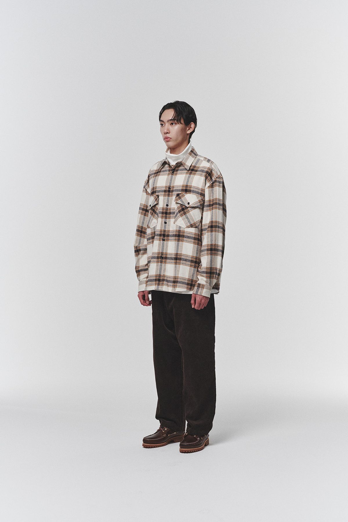 히즈핸더(HISHANDER) COTTON SILK NEP CPO SHIRTS