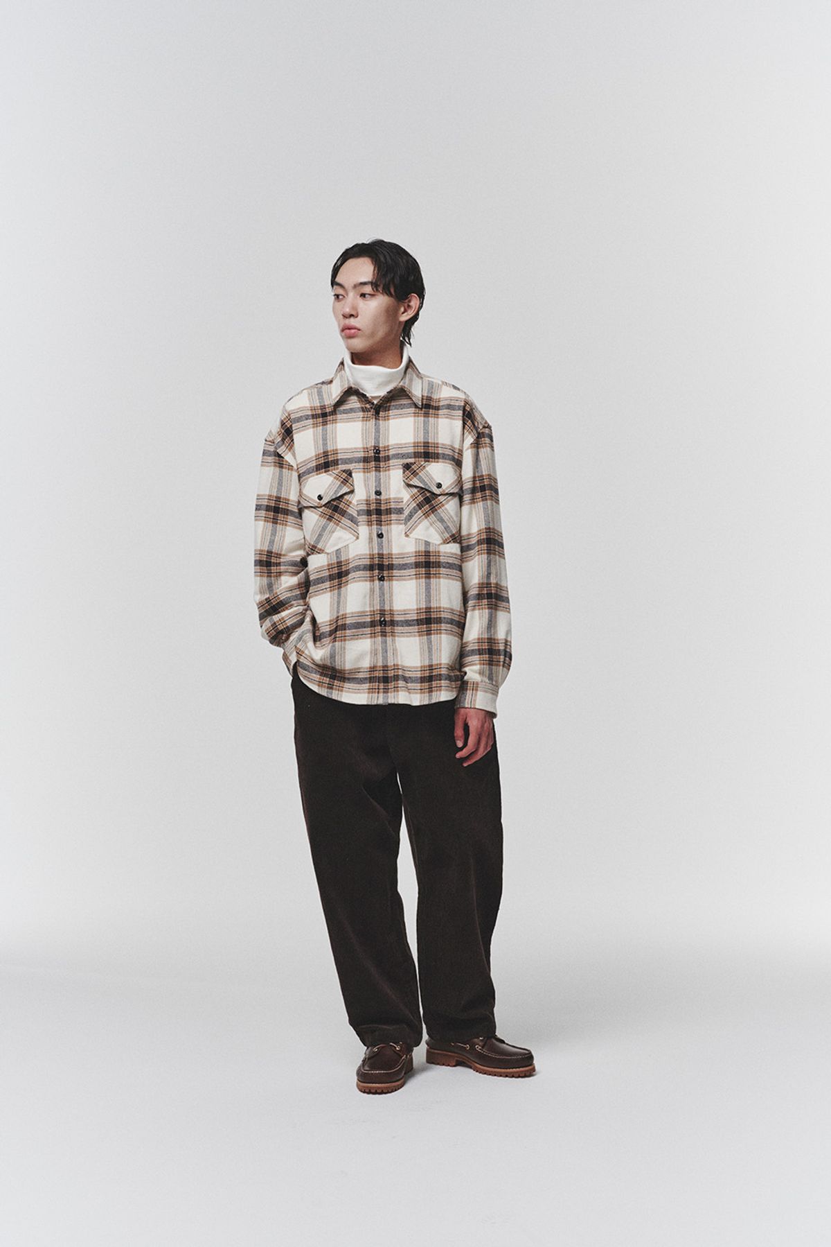 히즈핸더(HISHANDER) COTTON SILK NEP CPO SHIRTS