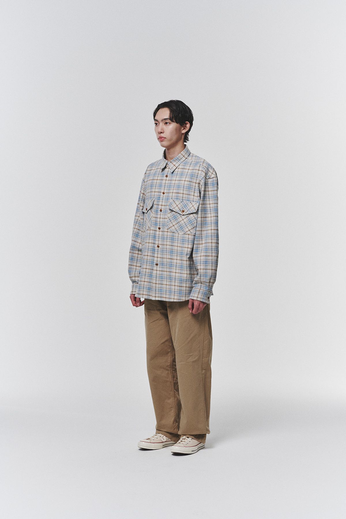 히즈핸더(HISHANDER) HEAVY FLANNEL CPO SHIRTS