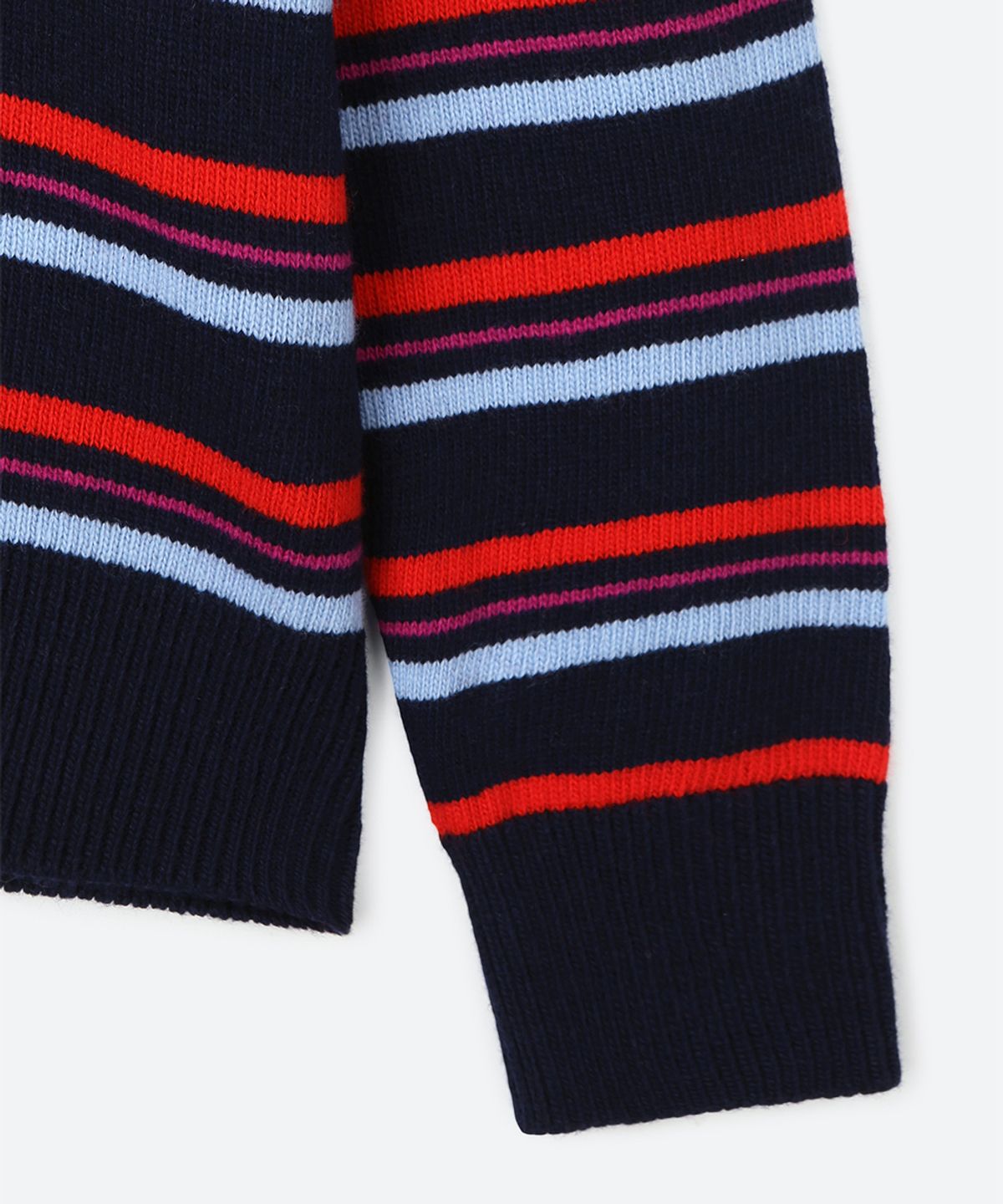 문선 아카이브(MOONSUN ARCHIVE) MJ S2 02 M.C UNISEX, Stripe Wool Collar Knit / Lolli-pop
