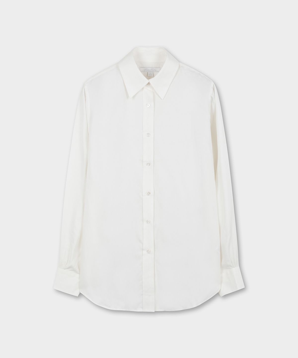 브룩스 브라더스(BROOKS BROTHERS) 릴렉스핏 큐프라 비스코스 블라우스 (화이트) (BBTHWM4594AEF)
