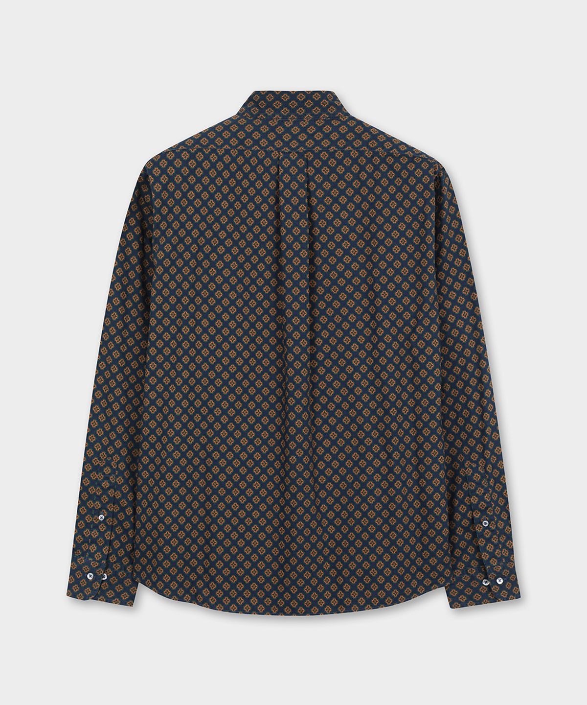 브룩스 브라더스(BROOKS BROTHERS) 프라이데이 옥스포드 풀라드 프린트 셔츠 (네이비) (BBTHMM3729QEF)