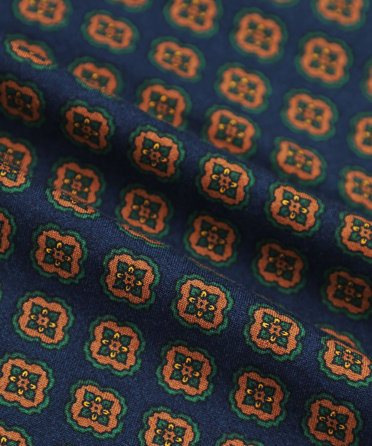 브룩스 브라더스(BROOKS BROTHERS) 프라이데이 옥스포드 풀라드 프린트 셔츠 (네이비) (BBTHMM3729QEF)