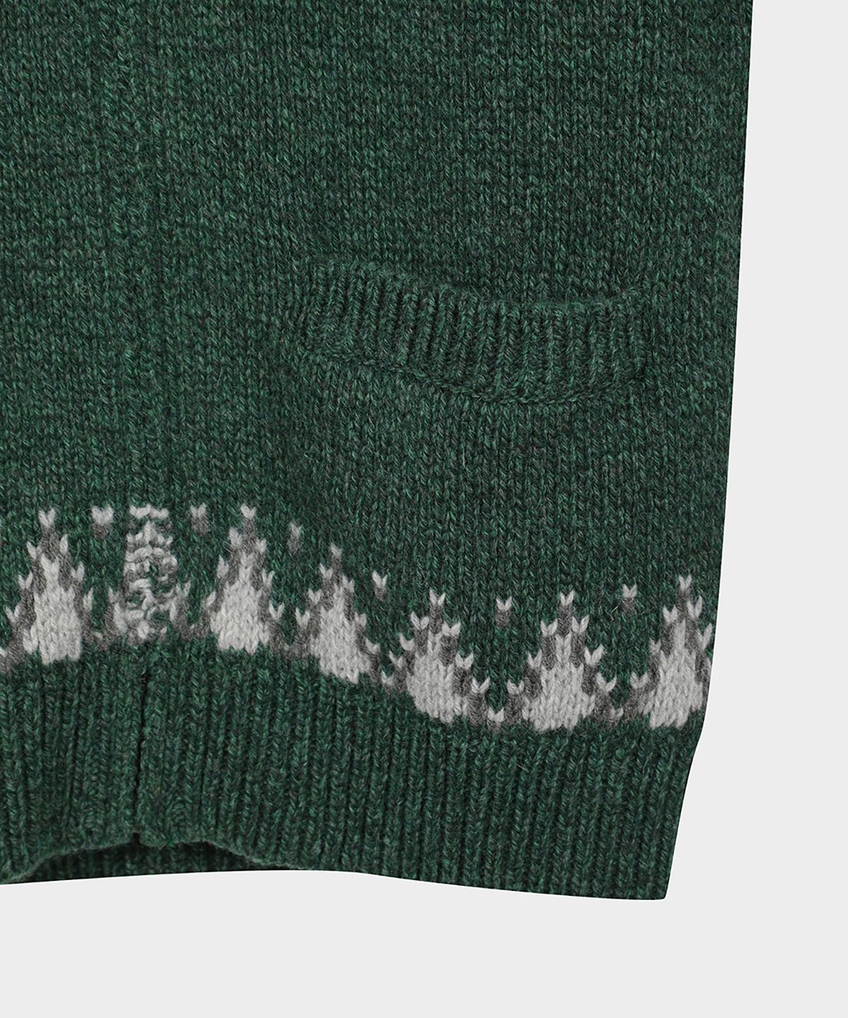 브룩스 브라더스(BROOKS BROTHERS) 아카이브 울 스키 코위찬 풀집스웨터 (그린) (BBWWMM3881JEW)