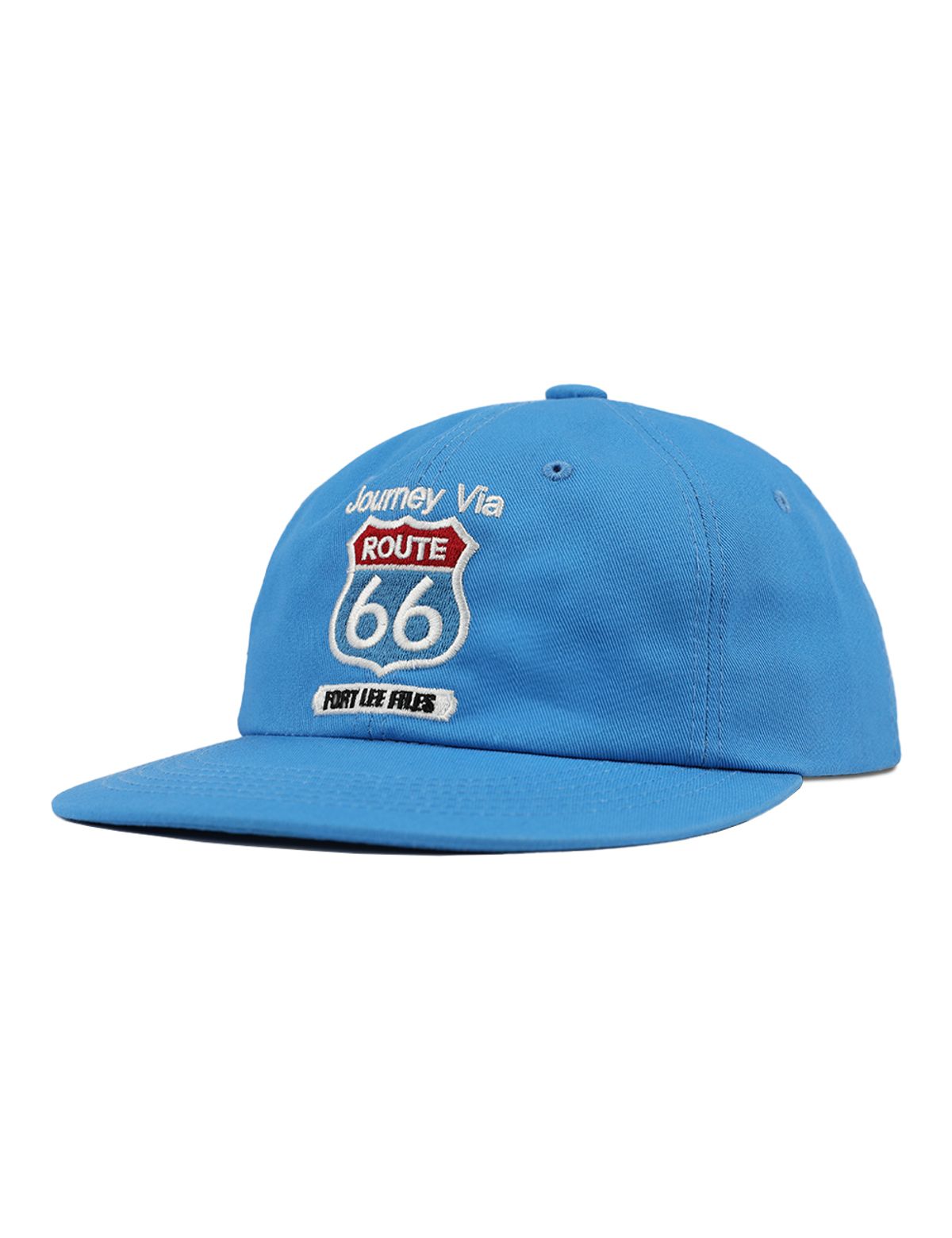 포트 리 파일즈(FORTLEEFILES) 루트 66 6패널 캡(캐롤라이나 블루)