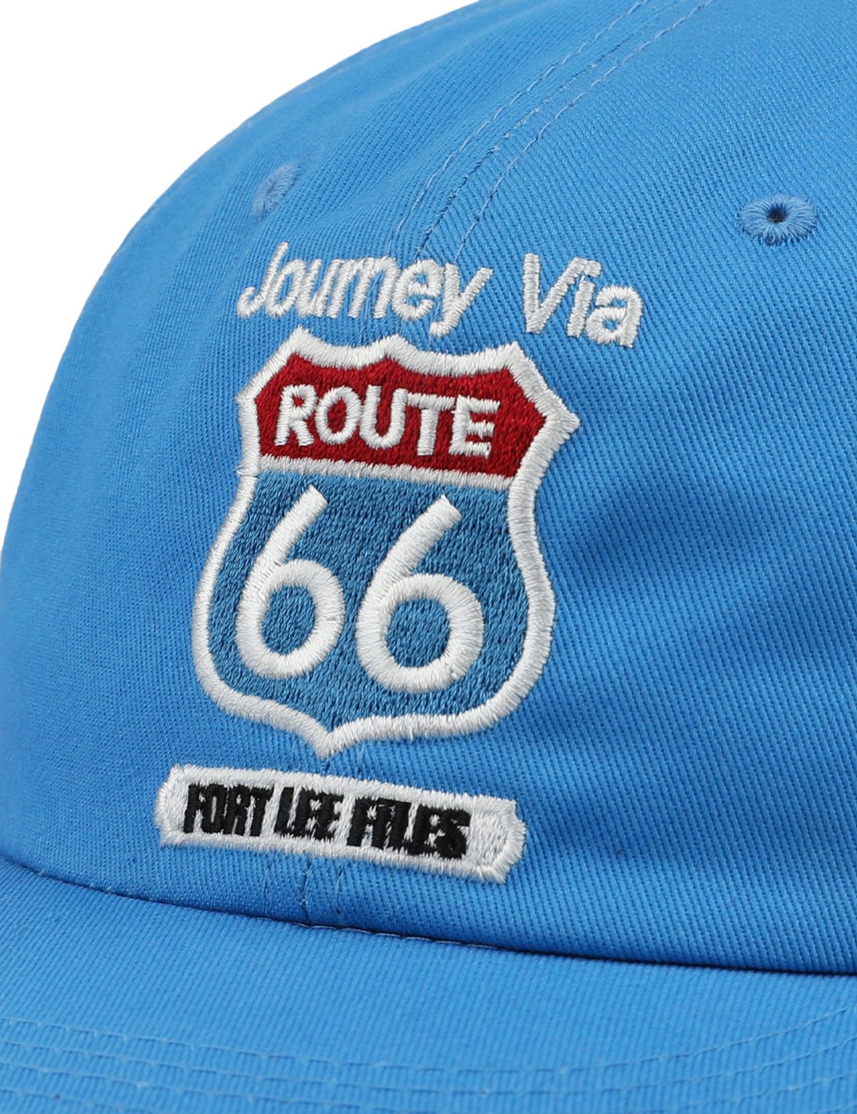 포트 리 파일즈(FORTLEEFILES) 루트 66 6패널 캡(캐롤라이나 블루)