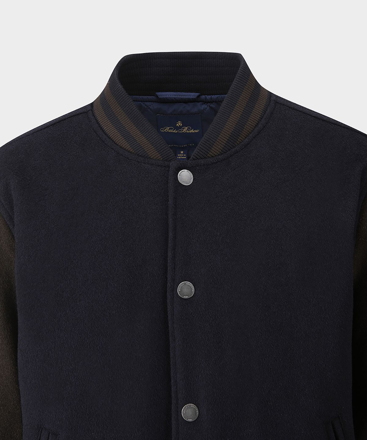 브룩스 브라더스(BROOKS BROTHERS) 울 바시티 자켓 (네이비) (BBOJMM4875QEF)
