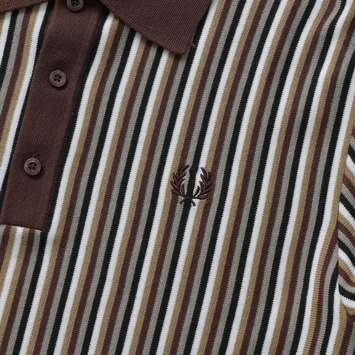 프레드페리(FRED PERRY) [Sharp] 파인 스트라이프 니트 셔츠 (U53) AFPM2417603-U53