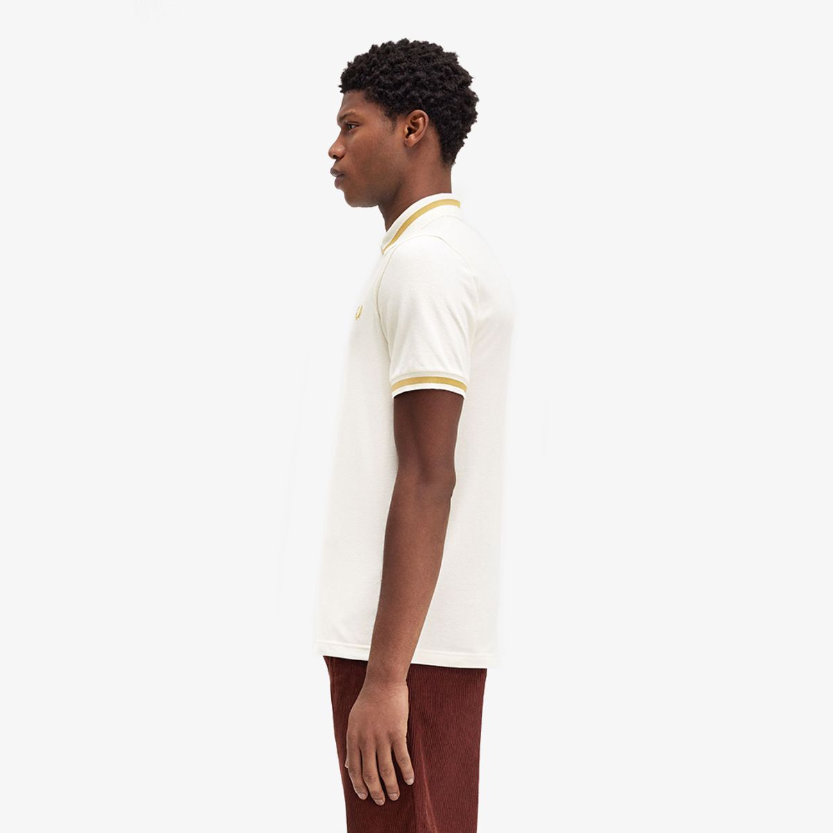 프레드페리(FRED PERRY) [M2] 싱글 팁 프레드페리 셔츠 - 에크루/허니콤 AFPM2430002-W79