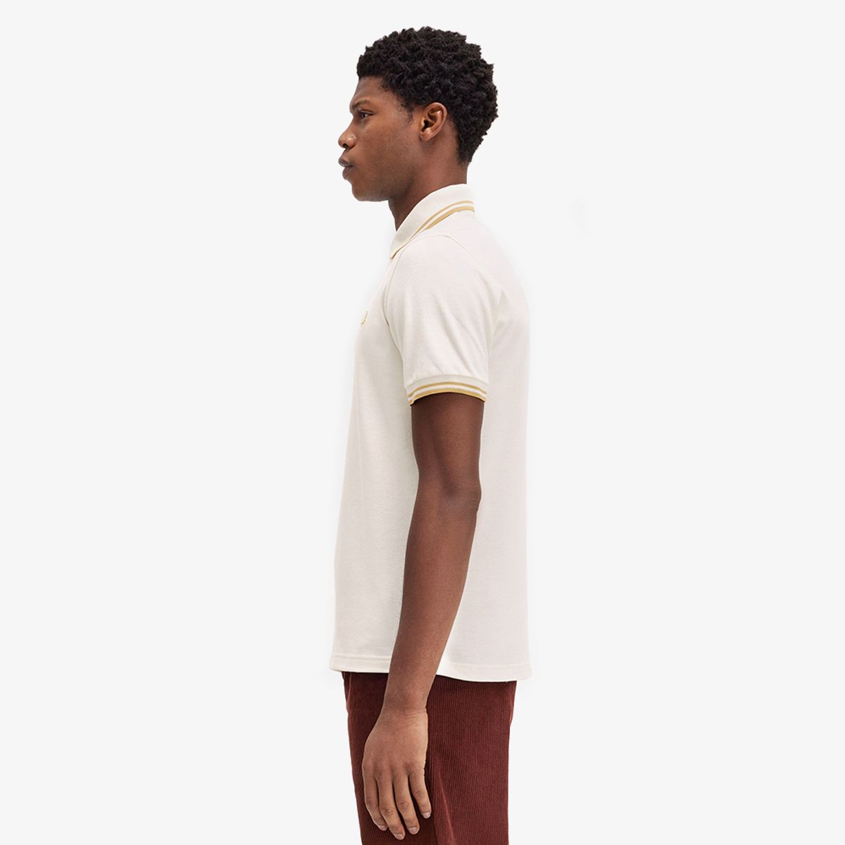 프레드페리(FRED PERRY) [M12] 트윈 팁 프레드페리 셔츠 - 에크루/허니콤 AFPM2430012-W79 Made In England