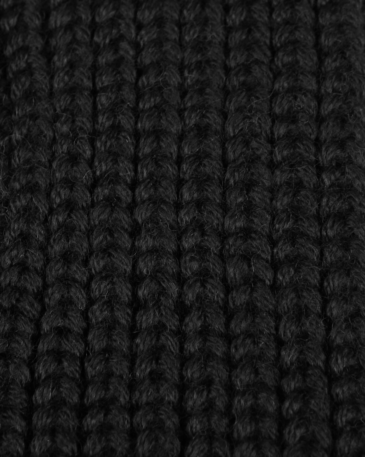 비슬로우(BESLOW) 3 FINGER WOOL BLENDED KNIT GLOVES BLACK