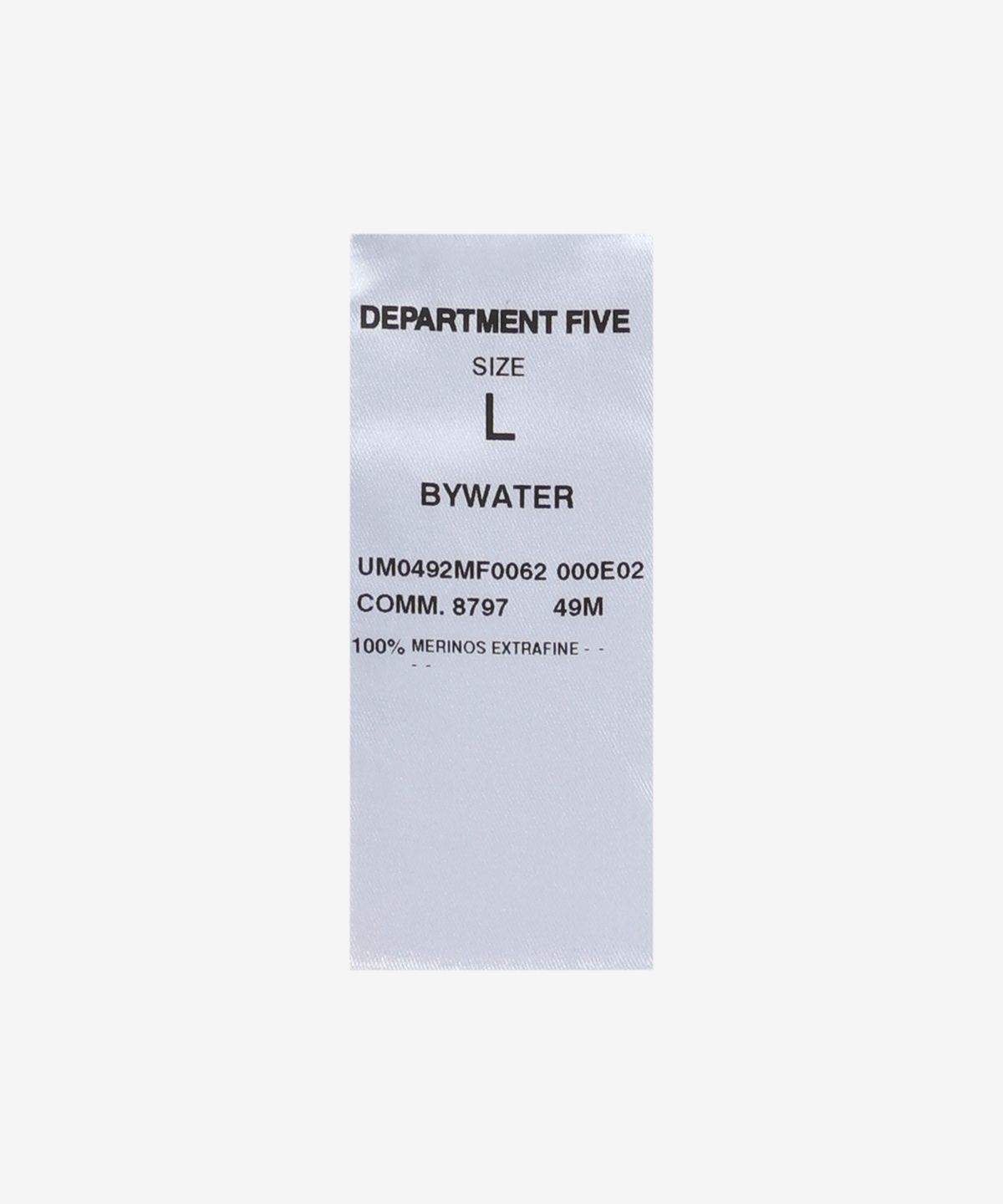 디파트먼트 파이브(DEPARTMENT FIVE) 바이워터 니트 - 블랙 / UM0492MF0062999