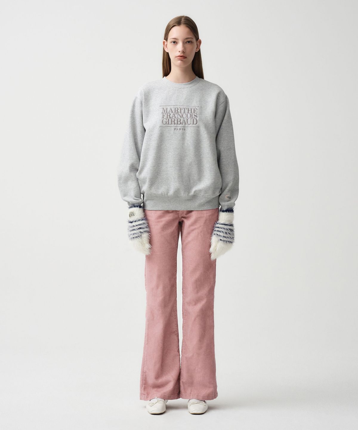 마리떼 프랑소와 저버(MARITHÉ + FRANҪOIS GIRBAUD) W CORDUROY BOOTS CUT PANTS dark pink