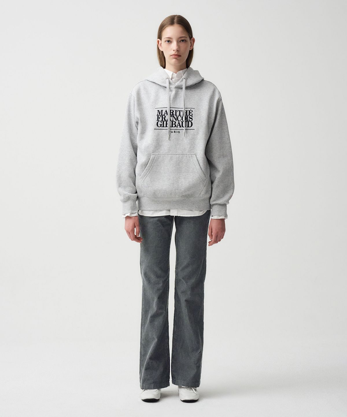 마리떼 프랑소와 저버(MARITHÉ + FRANҪOIS GIRBAUD) W CORDUROY BOOTS CUT PANTS charcoal