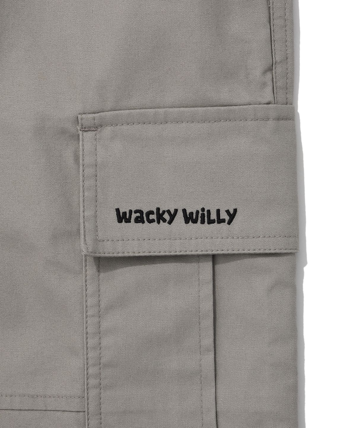 와키윌리(WACKY WILLY) 파라슈트 카고 팬츠 라이트그레이