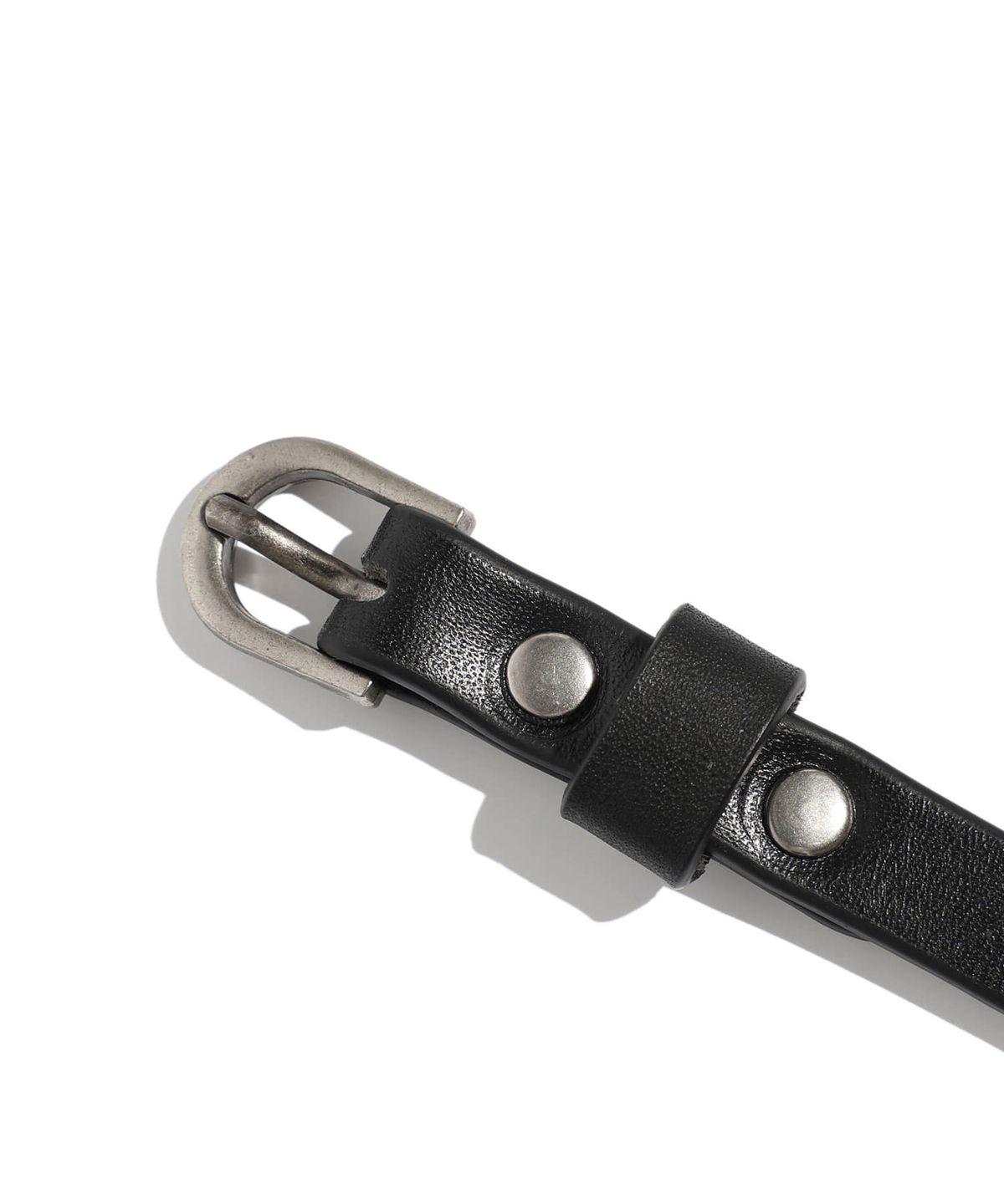 나이스고스트클럽(NICEGHOSTCLUB) SKULL LEATHER BRACELET_BLACK(NG2EFUAB81A)