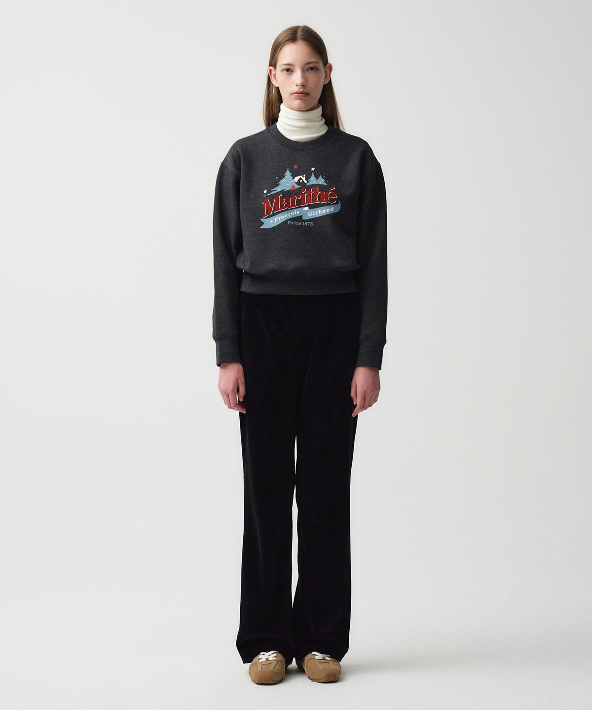 마리떼 프랑소와 저버(MARITHÉ + FRANҪOIS GIRBAUD) W VELOUR PANTS black