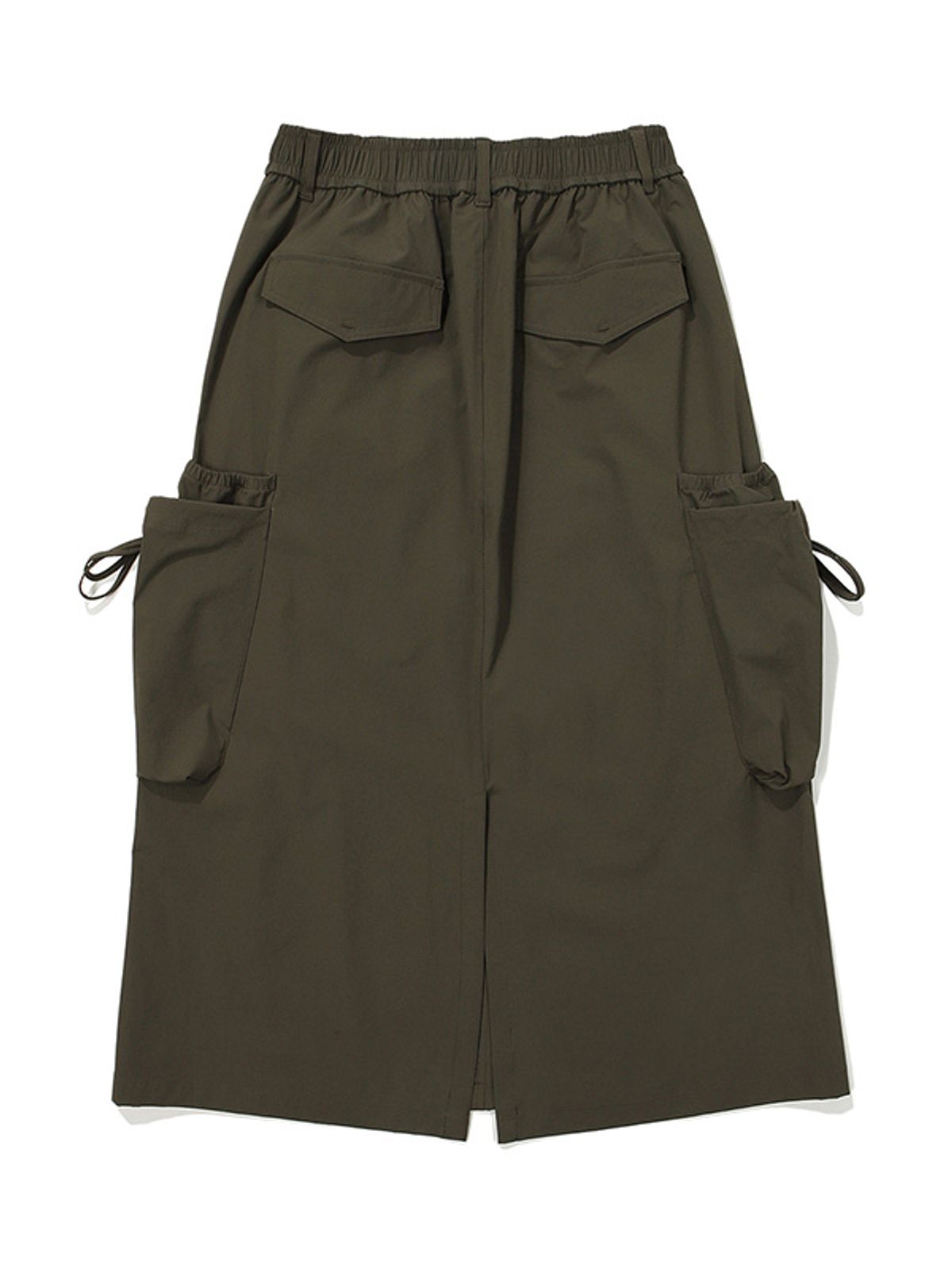 비비씨 어스(BBC EARTH) W 립스탑 플렉서블 셔링스커트_Dark Khaki