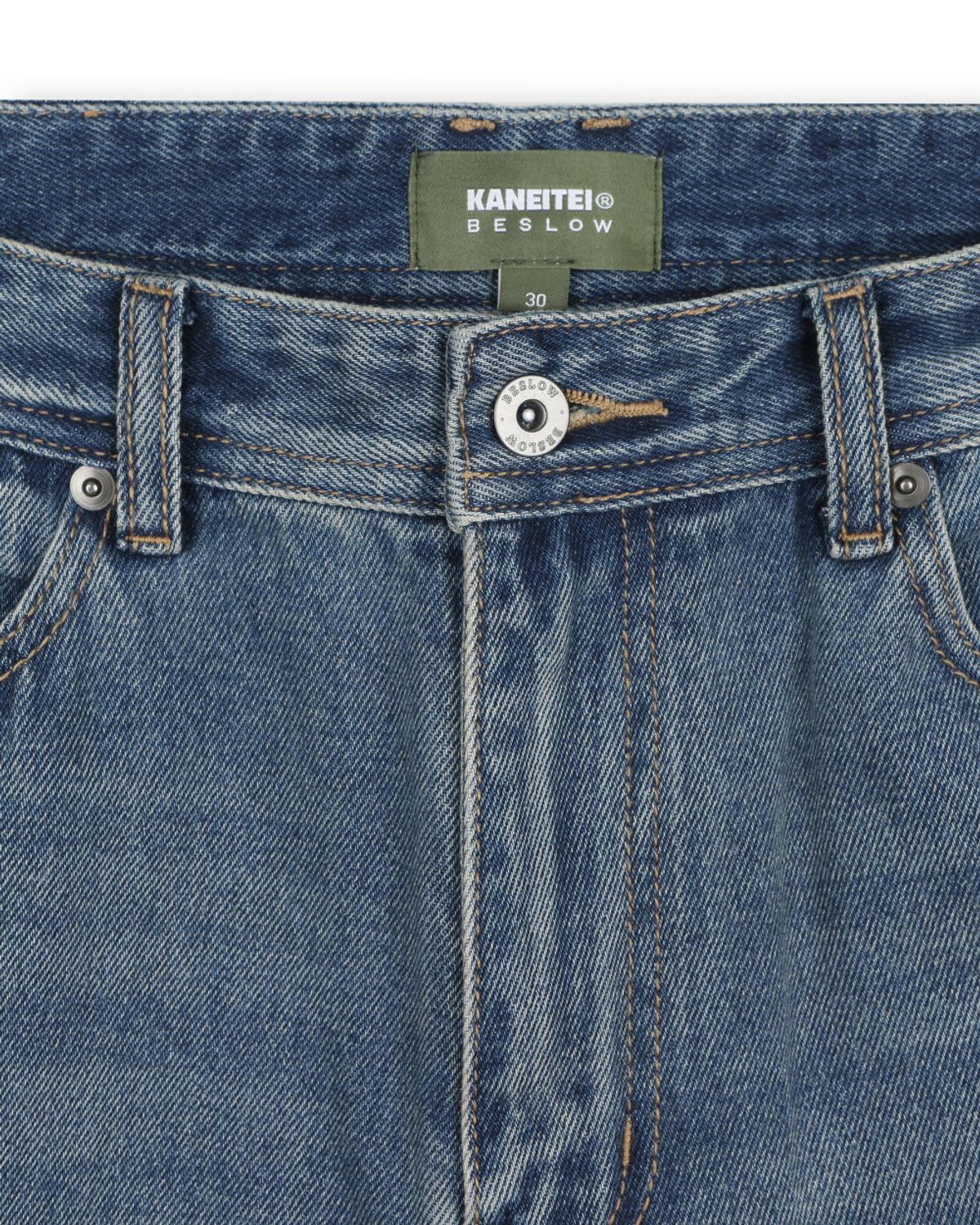 비슬로우(BESLOW) [비슬로우X카네이테이]TWIST SEAM DENIM PANTS LIGHT WASHED