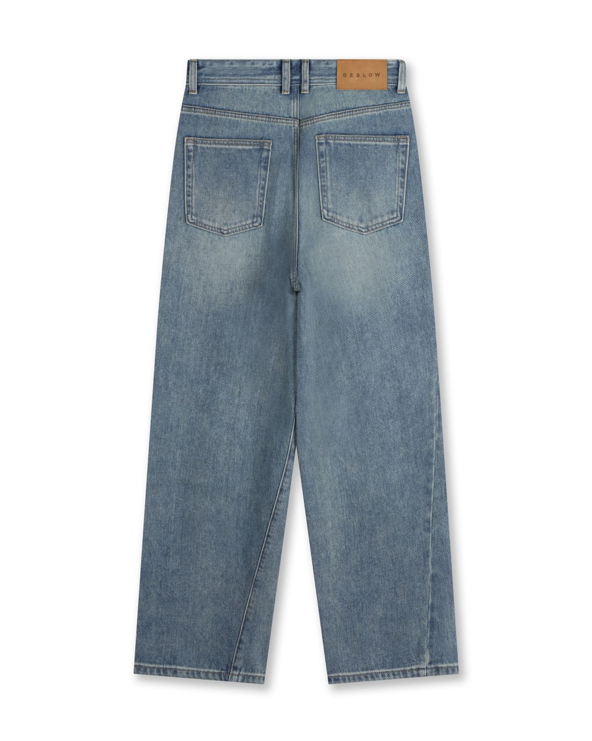 비슬로우(BESLOW) [비슬로우X카네이테이]TWIST SEAM DENIM PANTS LIGHT WASHED