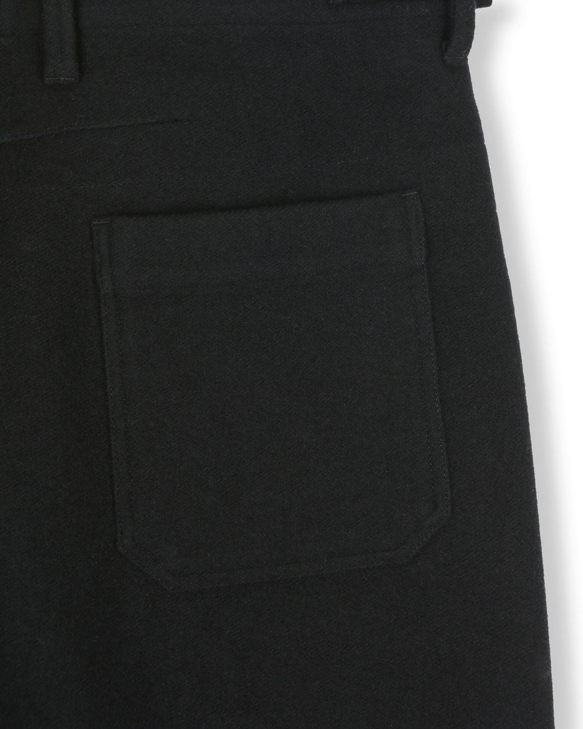 비슬로우(BESLOW) [비슬로우X카네이테이]WOOL LOOSE FIT PANTS BLACK
