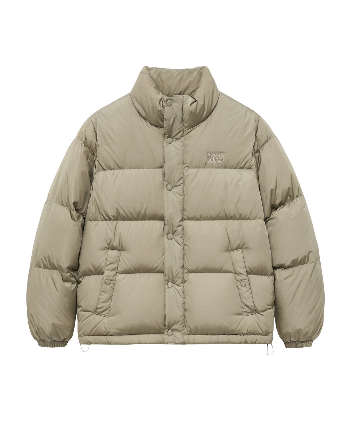 마리떼 프랑소와 저버(MARITHÉ + FRANҪOIS GIRBAUD) CLASSIC LOGO DUCK DOWN PUFFER ash gray