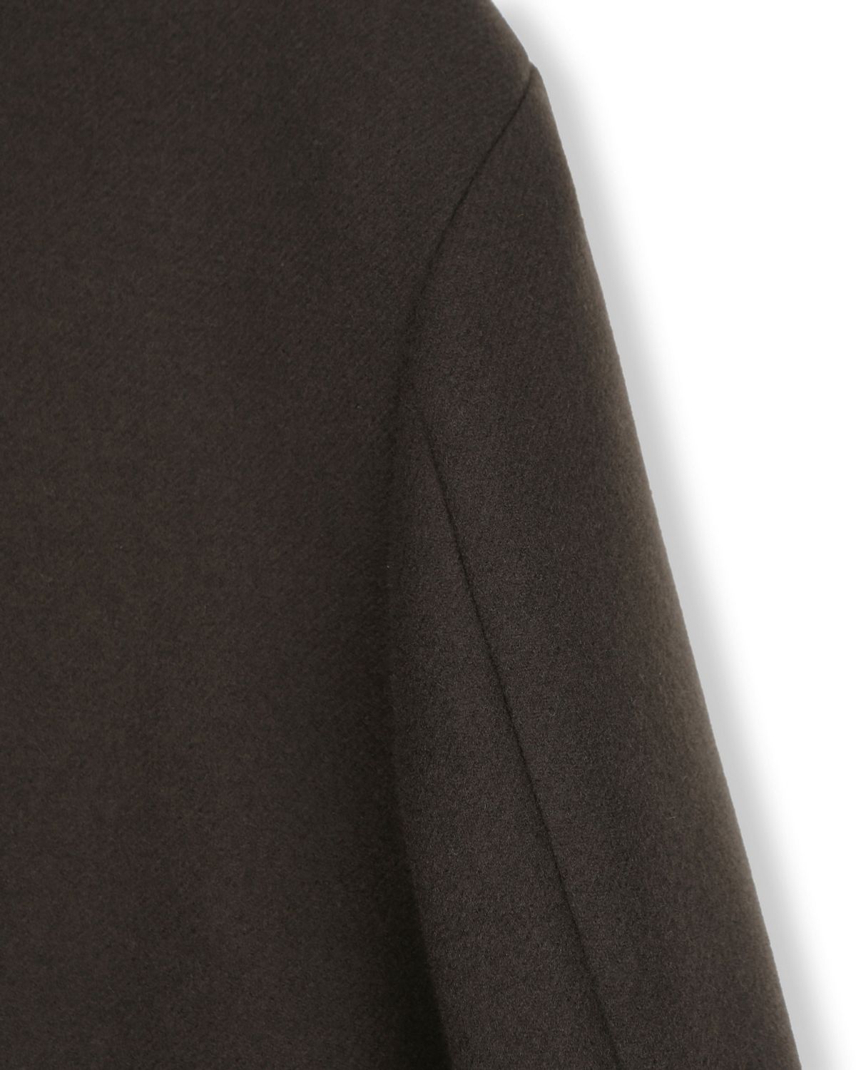 비슬로우(BESLOW) OVERSIZED PEA COAT DARK BROWN