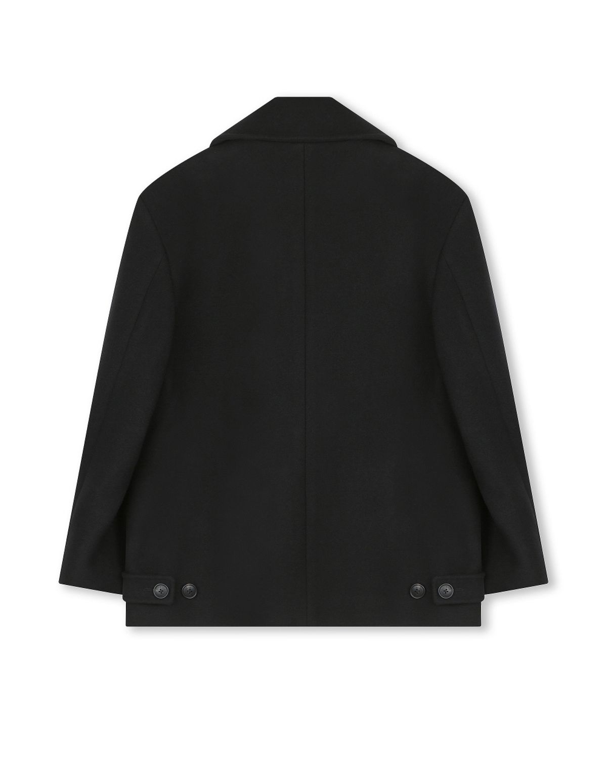 비슬로우(BESLOW) OVERSIZED PEA COAT BLACK