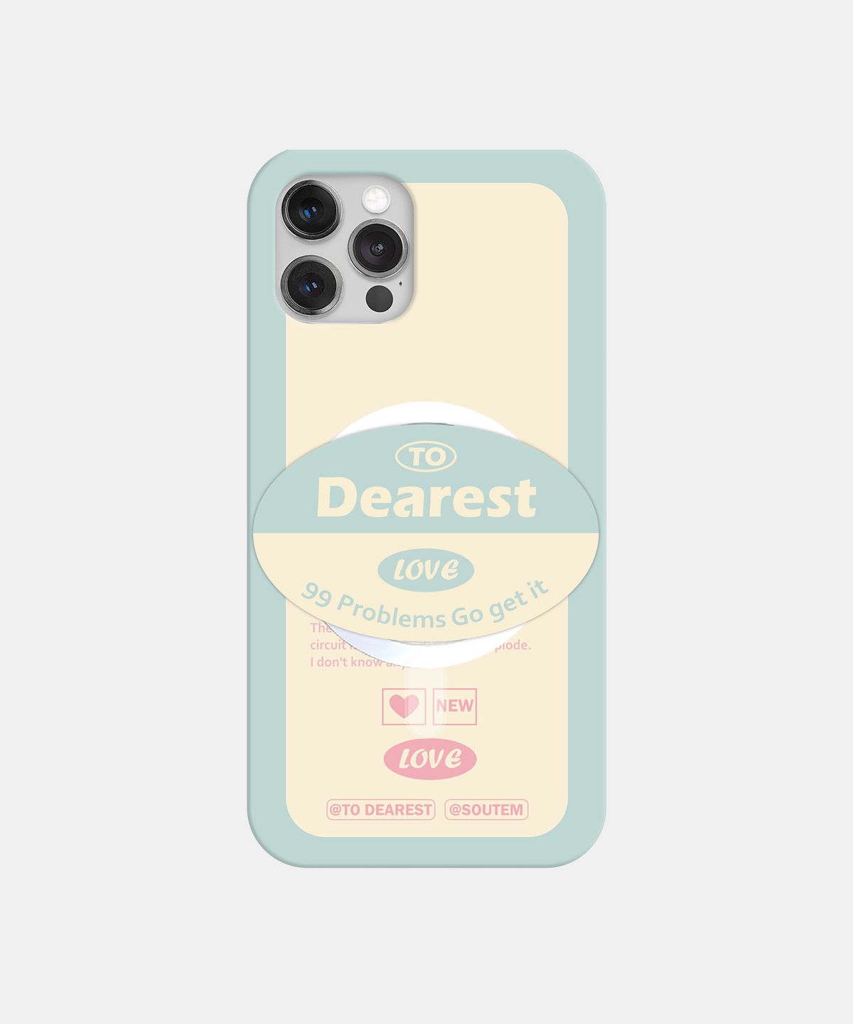 소유템(SOUTEM) [Magsafe] Dearest_Slim Hard Phone Case Tok Set