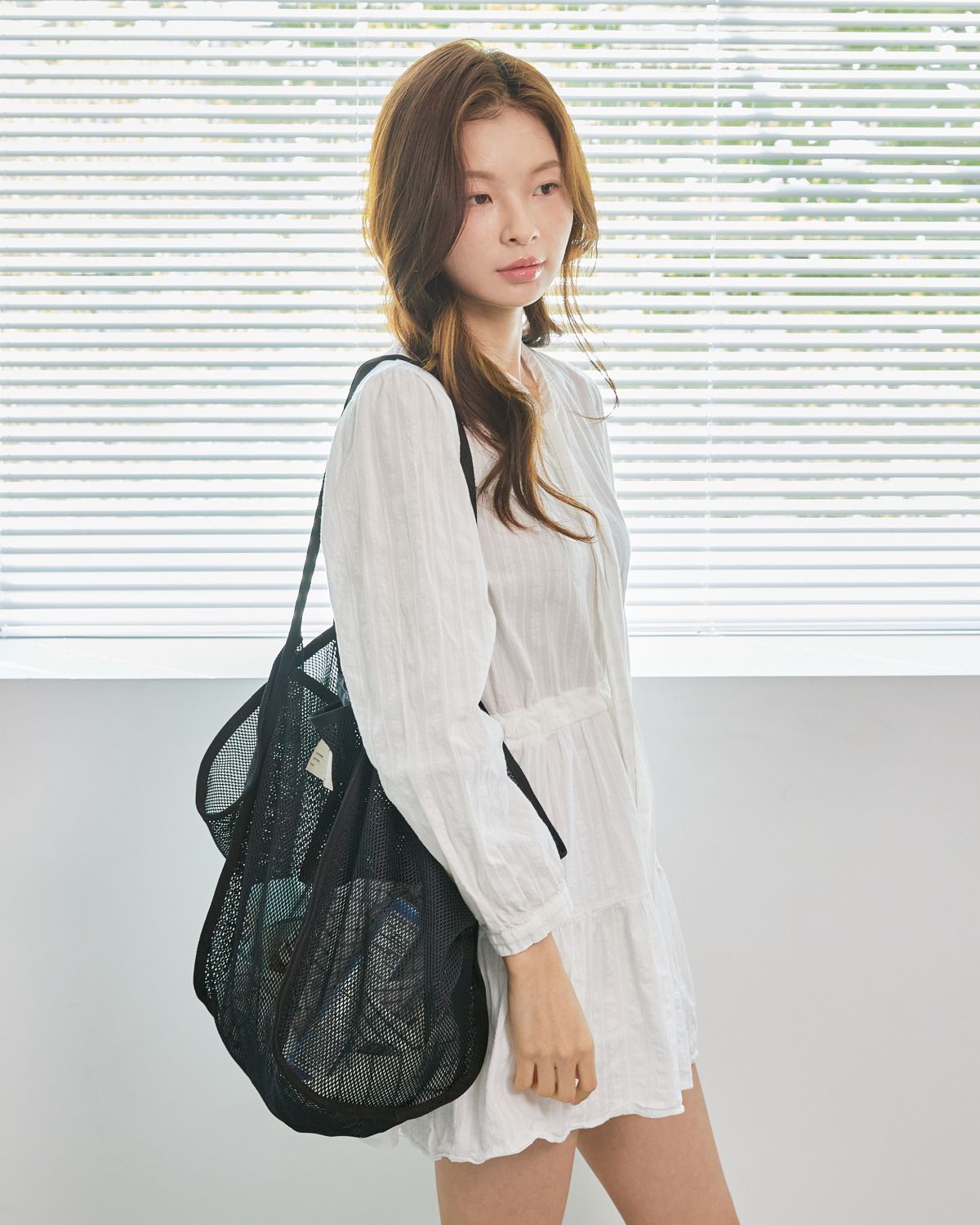 프로젝트 1907(PROJECT1907) [PLASTIC] Big Mesh Bag (2 Color)
