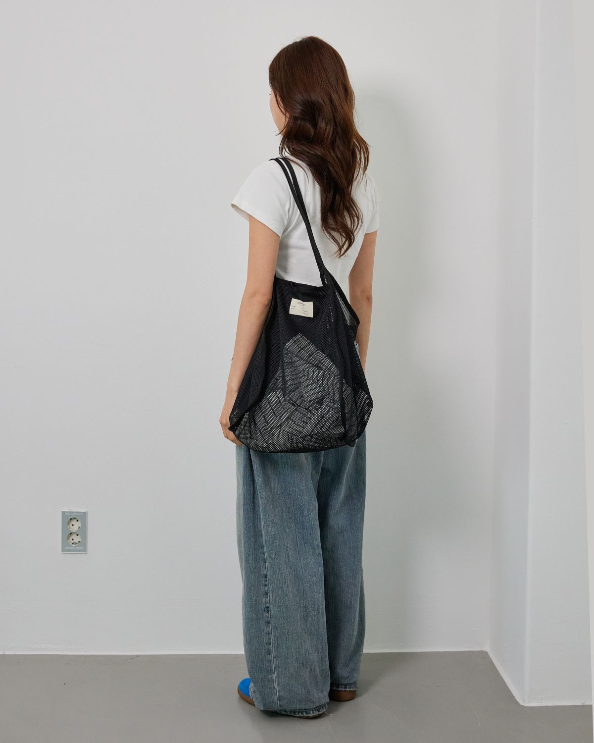 프로젝트 1907(PROJECT1907) [PLASTIC] Big Mesh Bag (2 Color)