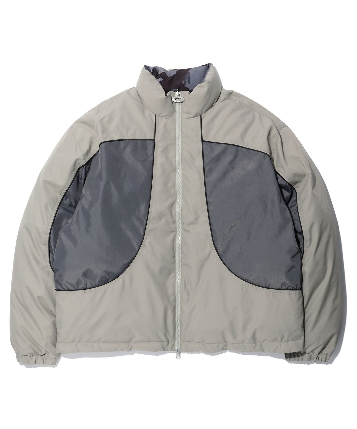 크리틱(CRITIC) COLOR BLOCK REVERSIBLE PADDING JUMPER GREY