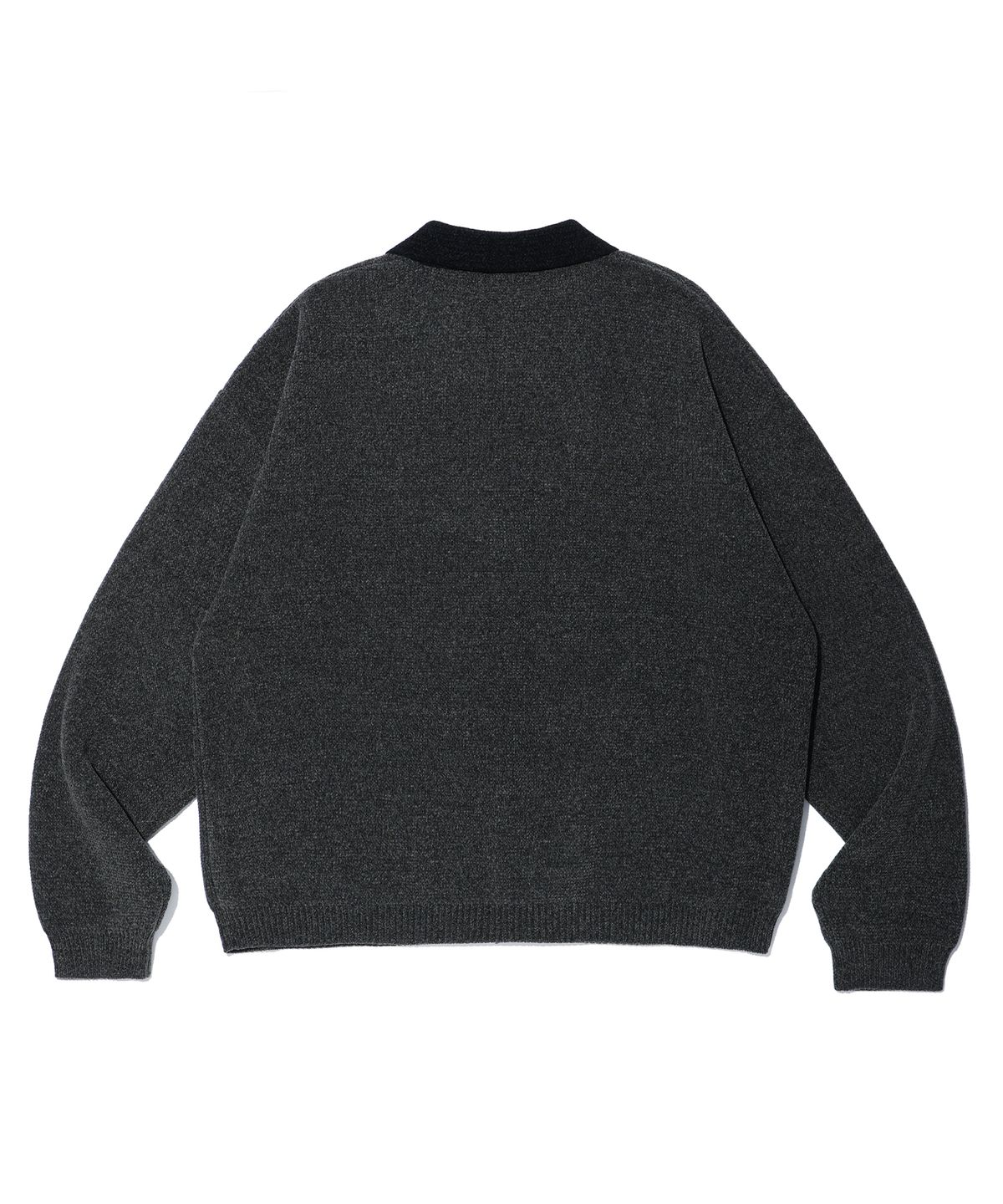 크리틱(CRITIC) WORK JACKET KNIT ZIP UP CHARCOAL