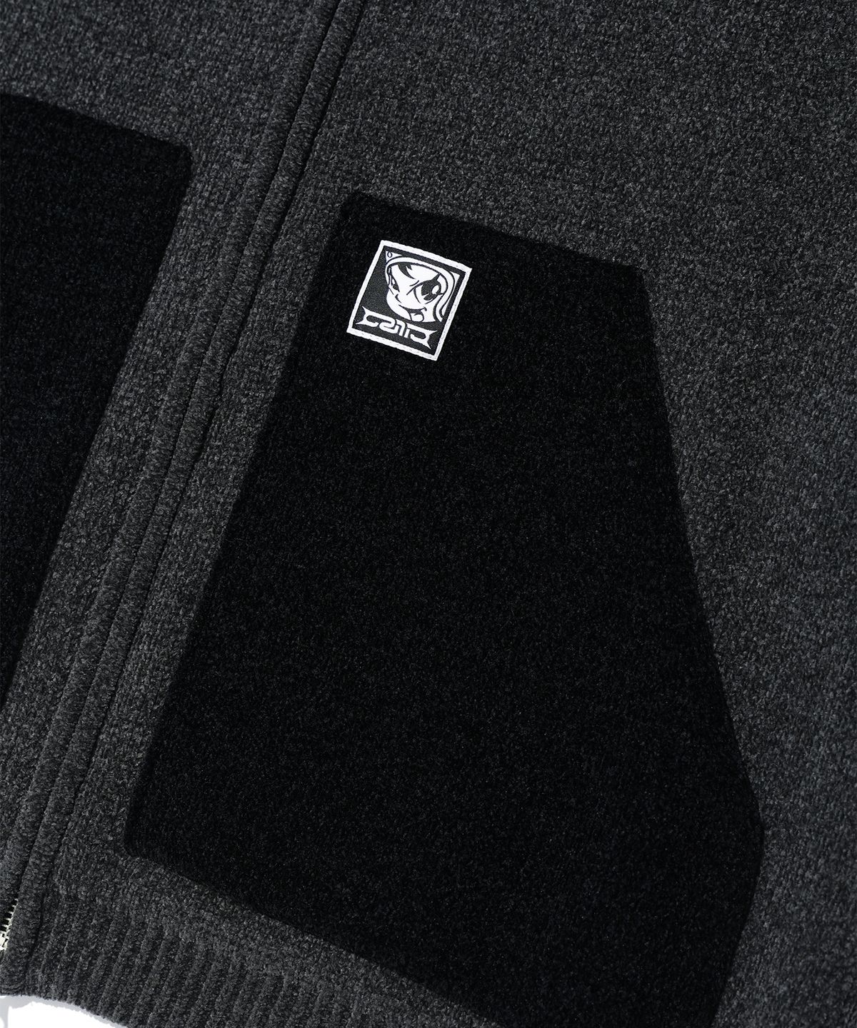 크리틱(CRITIC) WORK JACKET KNIT ZIP UP CHARCOAL